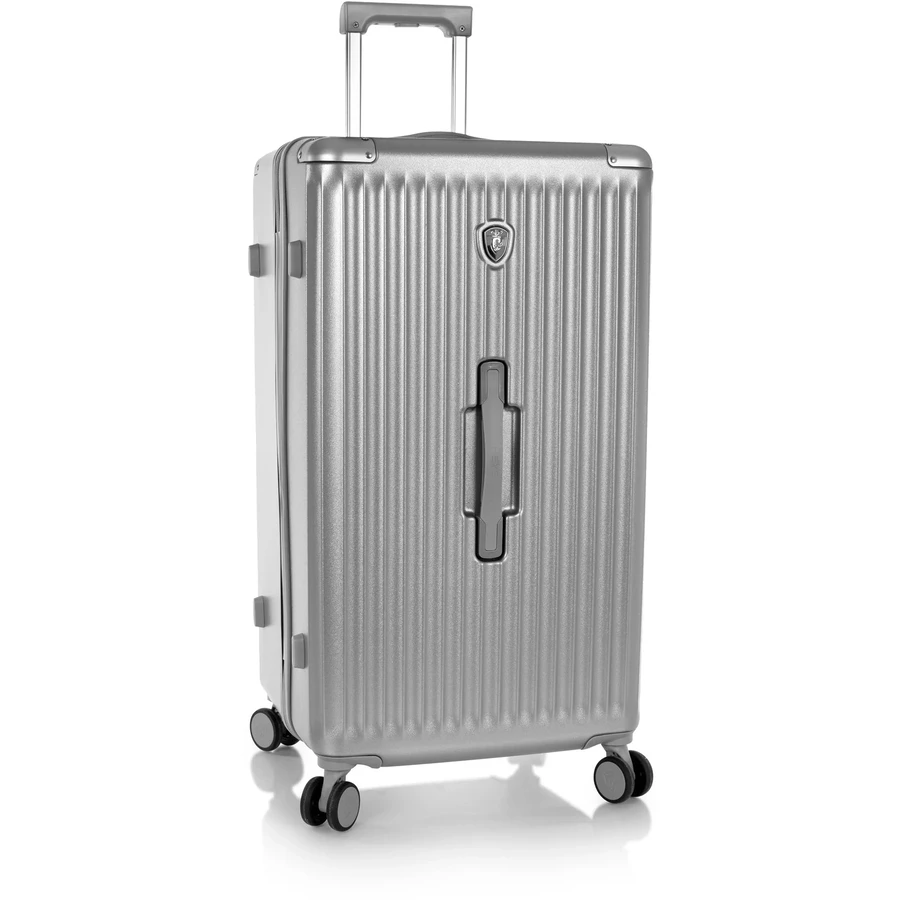 Heys Luxe Trunk - 4-Rollen-Trolley 76 cm erw. silver