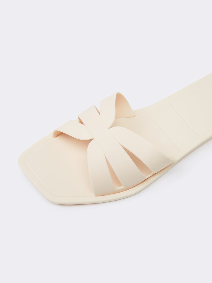 Sandália de banho - Branco-creme