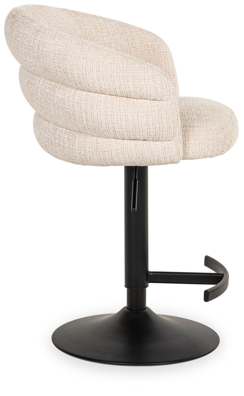 Barkruk S4780 FR Beige Chenille Nikki B59 x D58 x H61 cm