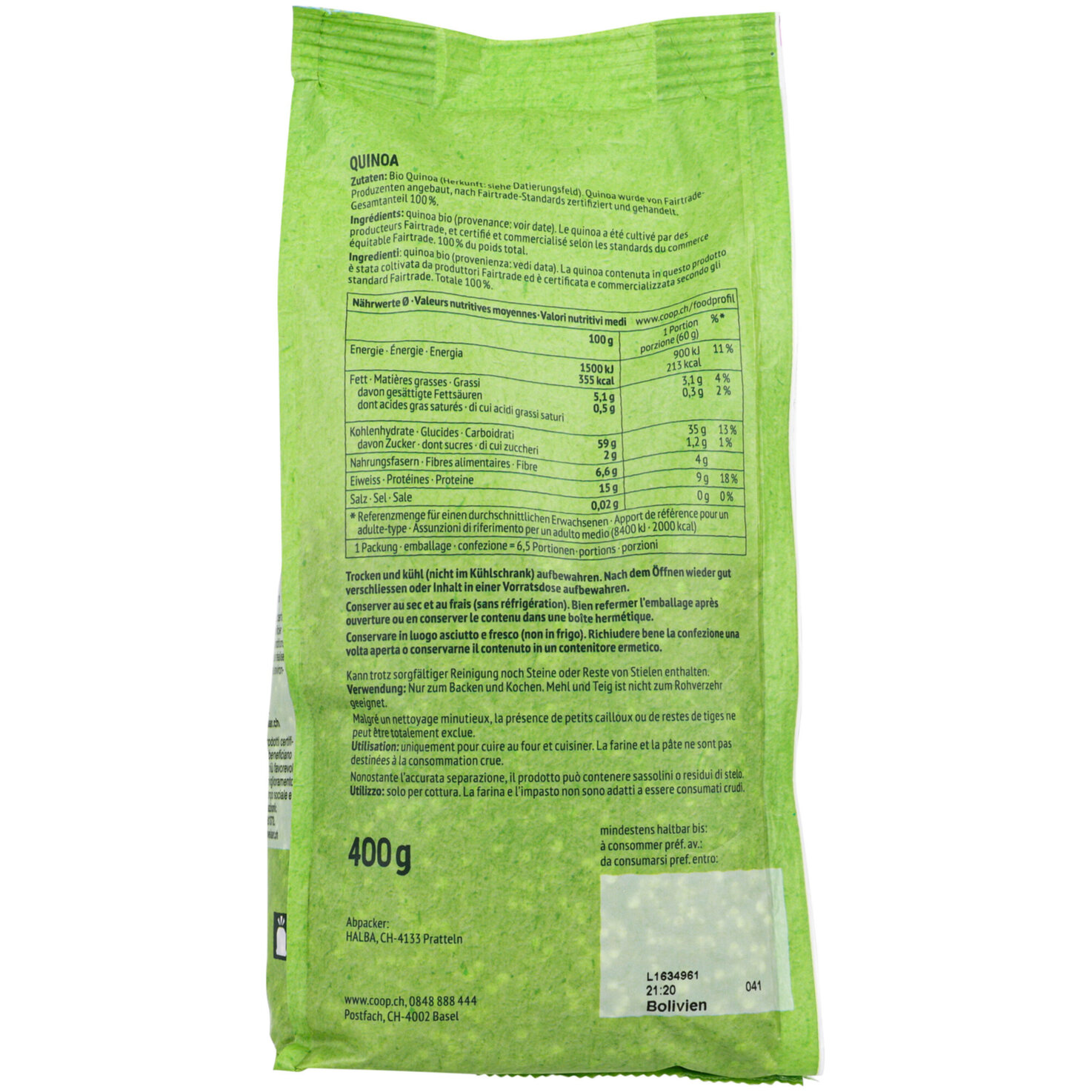 Bio 365 Fairtrade Quinoa Tricolore