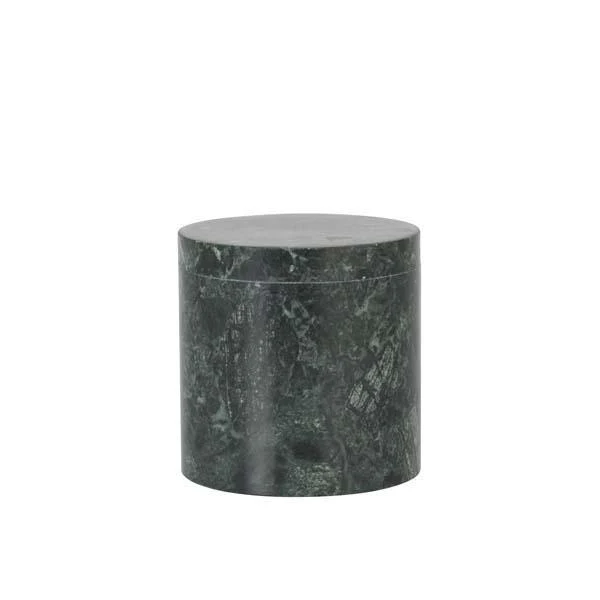 Margit Brandt  Æske i marmor, grøn - H 10 cm.