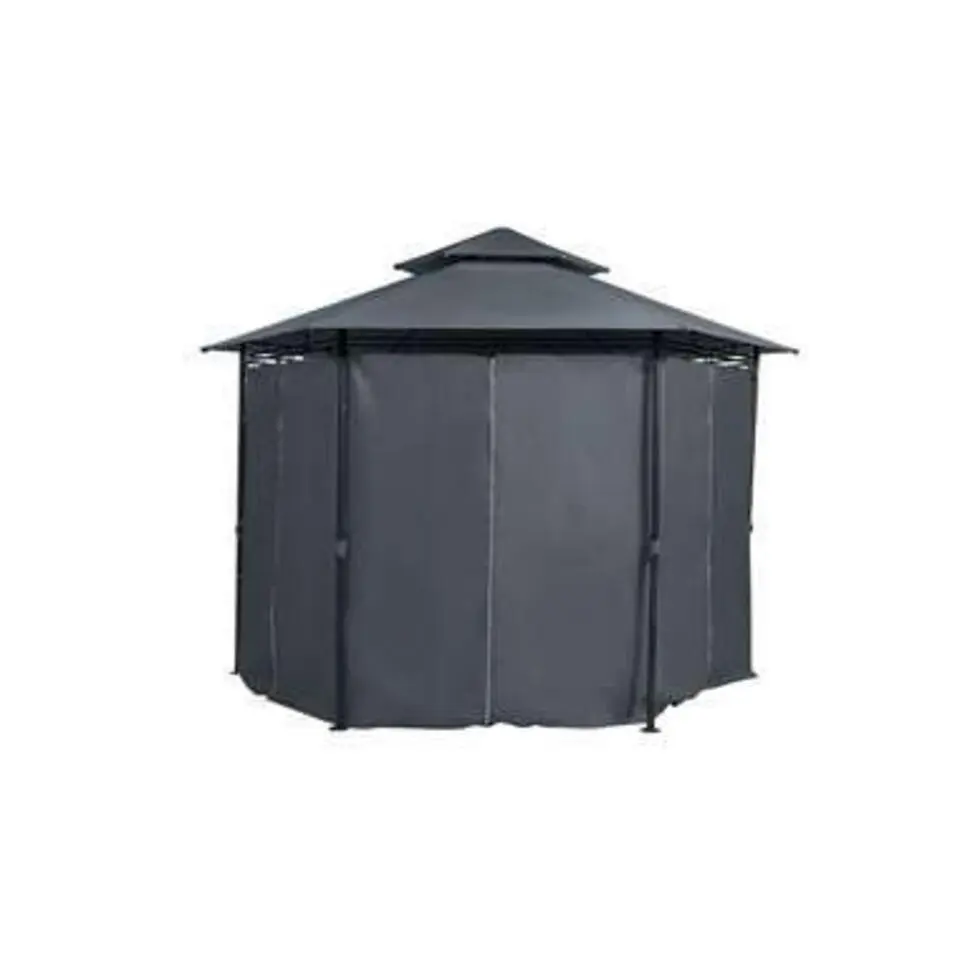 PORTEL - Tuinpaviljoen - Grijs - Staal