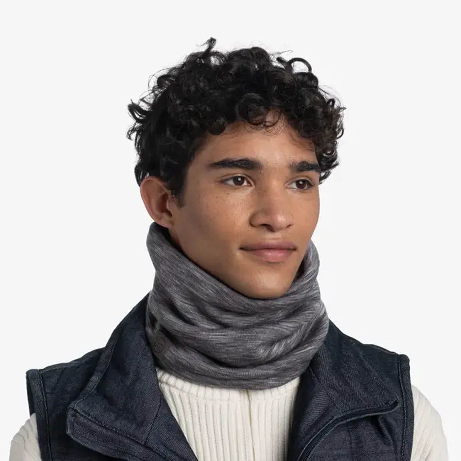 Buff  Merino Heavyweight Multistripes Nekwarm
