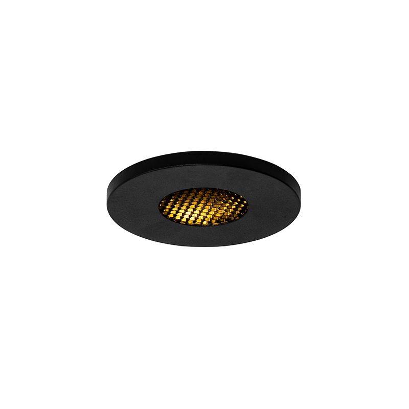 Moderne badkamer inbouwspot zwart IP54 - Shed Honey