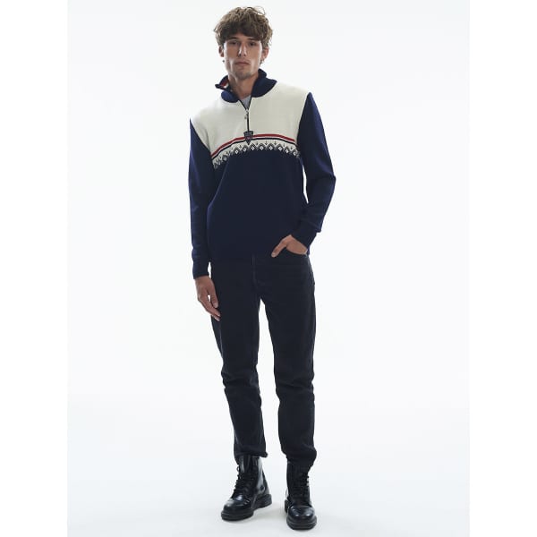 Pull DALE OF NORWAY LAHTI M SWEATER NAVY OFF WHITE RASPBERRY