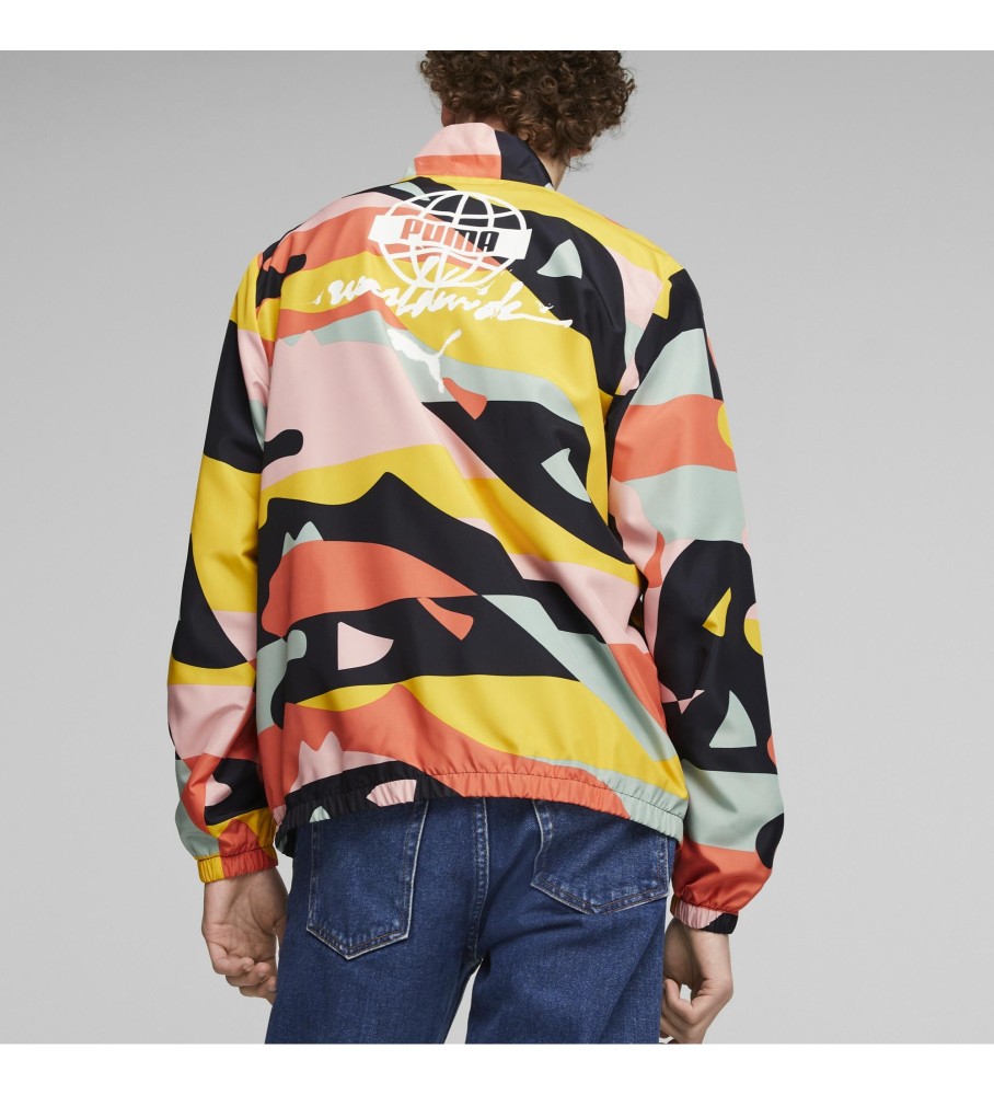 Jaqueta Puma SWxP Worldwide, Multicolorida