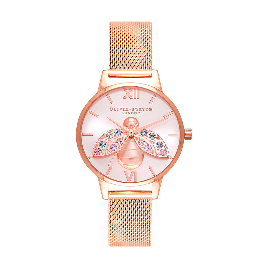 Montre Olivia Burton Rainbow Bee Argent