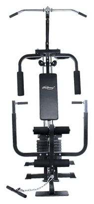 Station de musculation multifonction avec poids de 40 kg presse de poitrine butterfly câble barre latissimus 203 cm banc d'haltérophilie complet appareil de fitness gym 01_0000176