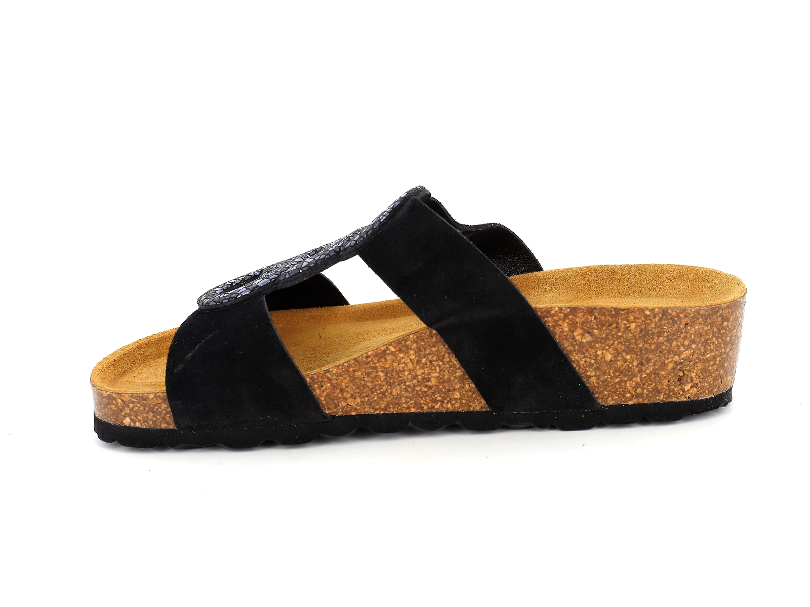 K. daques-GUALBA Cuir Velours Noir
