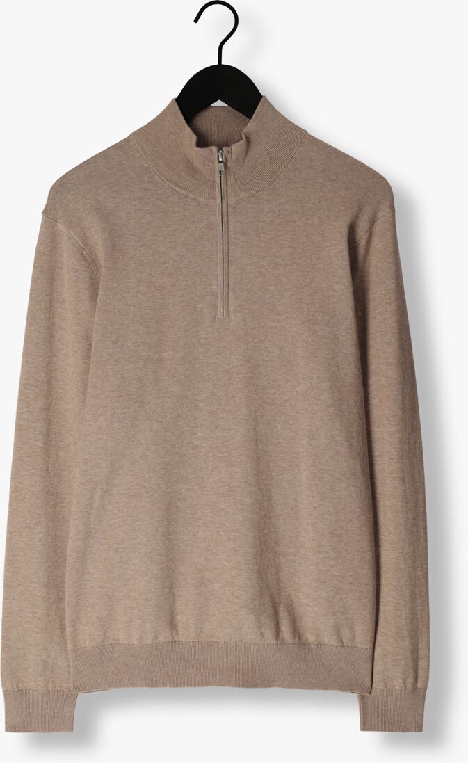 PROFUOMO beige profuomo trui pullover half zip