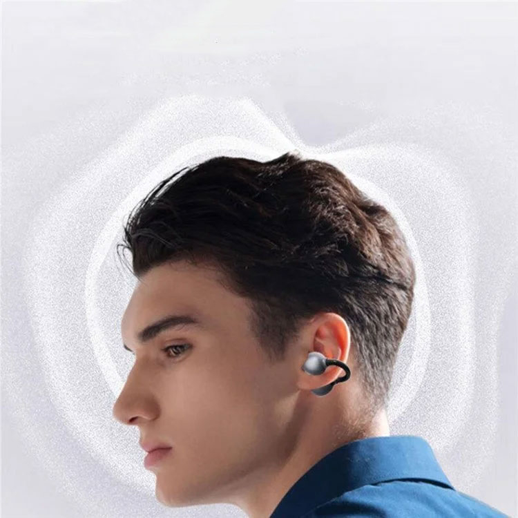 EA410 Open-Ear Ohrclip TWS Bluetooth 5.3 Kopfhörer mit Ladecase und KI-Noise-Cancelling (400mAh) - Gold