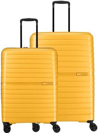 travelite Trient 4W Trolley L / M Yellow Geel 76cm