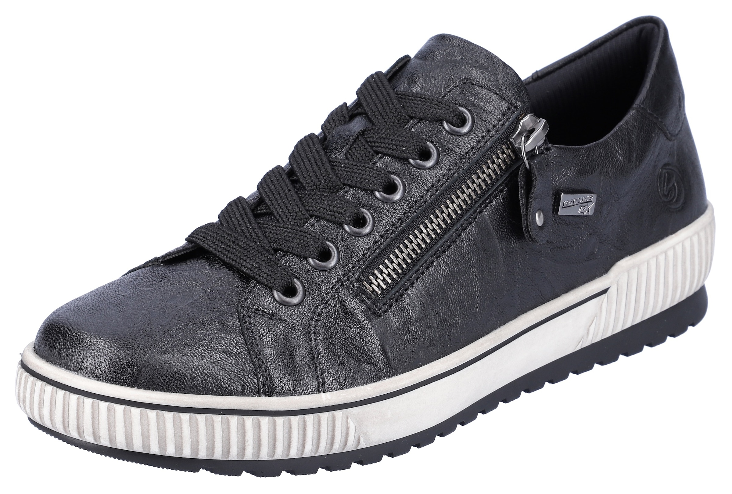 Remonte Plateausneaker  , Freizeitschuh, Halbschuh, Schnürschuh mit Aussenreissverschluss
