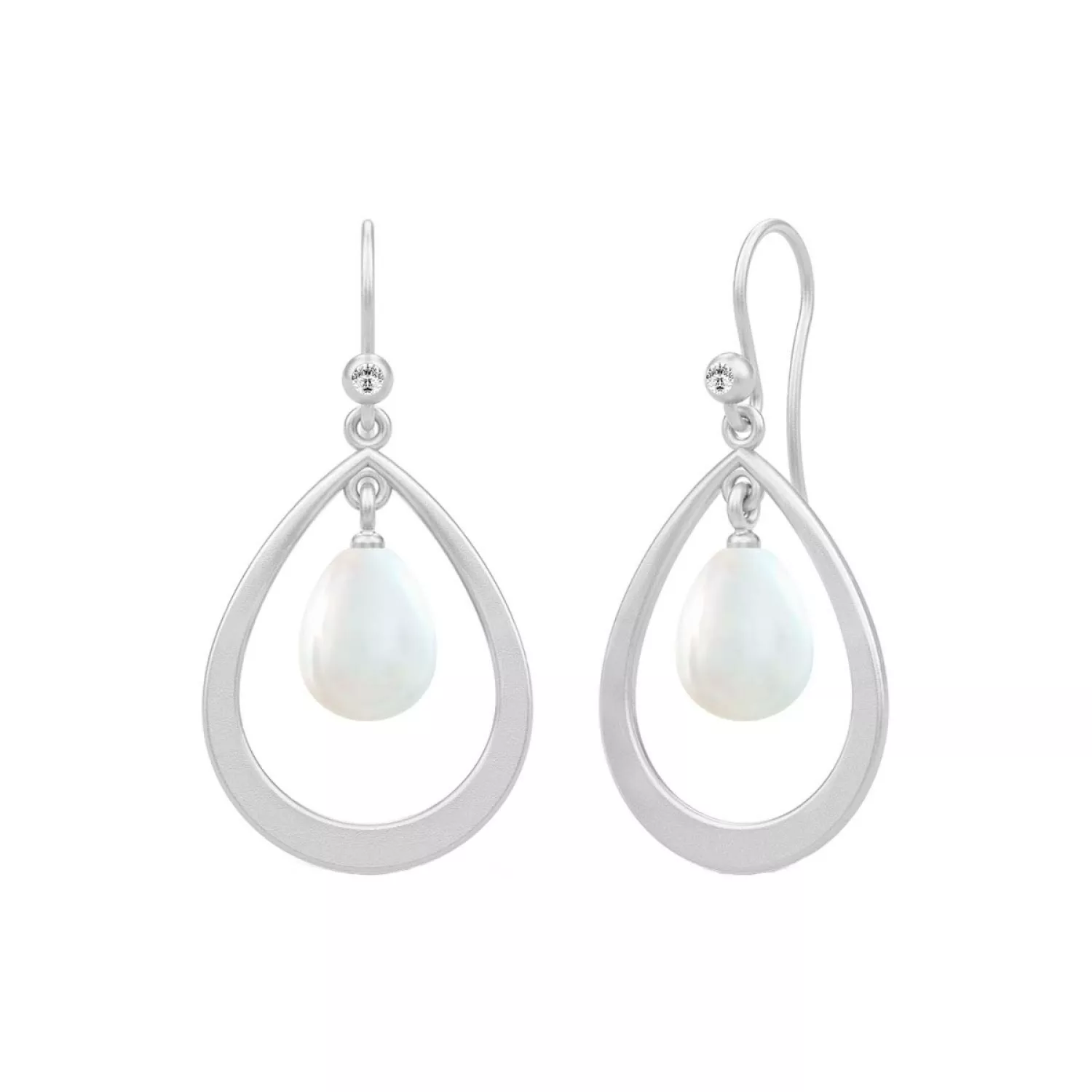 Julie Sandlau Afrodite Droplet Øreringe 22 kt. Sølv SDM84RHWHPLCZ