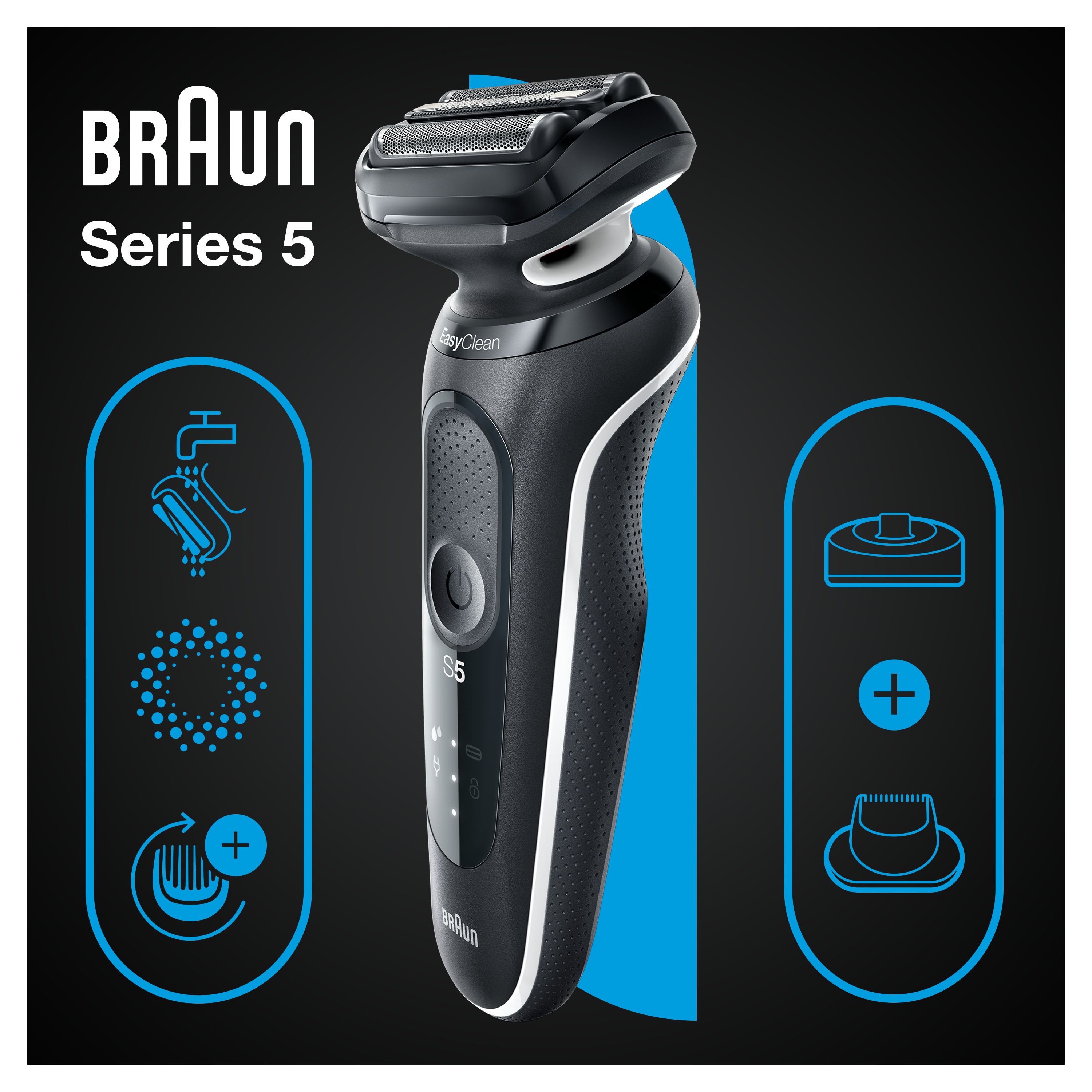 Braun - Elektrischer Rasierer für Männer 