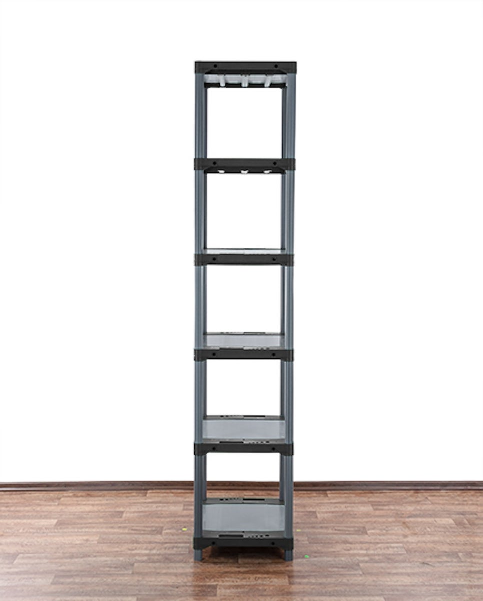 PROREGAL Plastic Plank Big Grey Bear Extra Hoog HxBxD 220 x 60 x 46 cm Plank Draagvermogen 160 kg Grijs