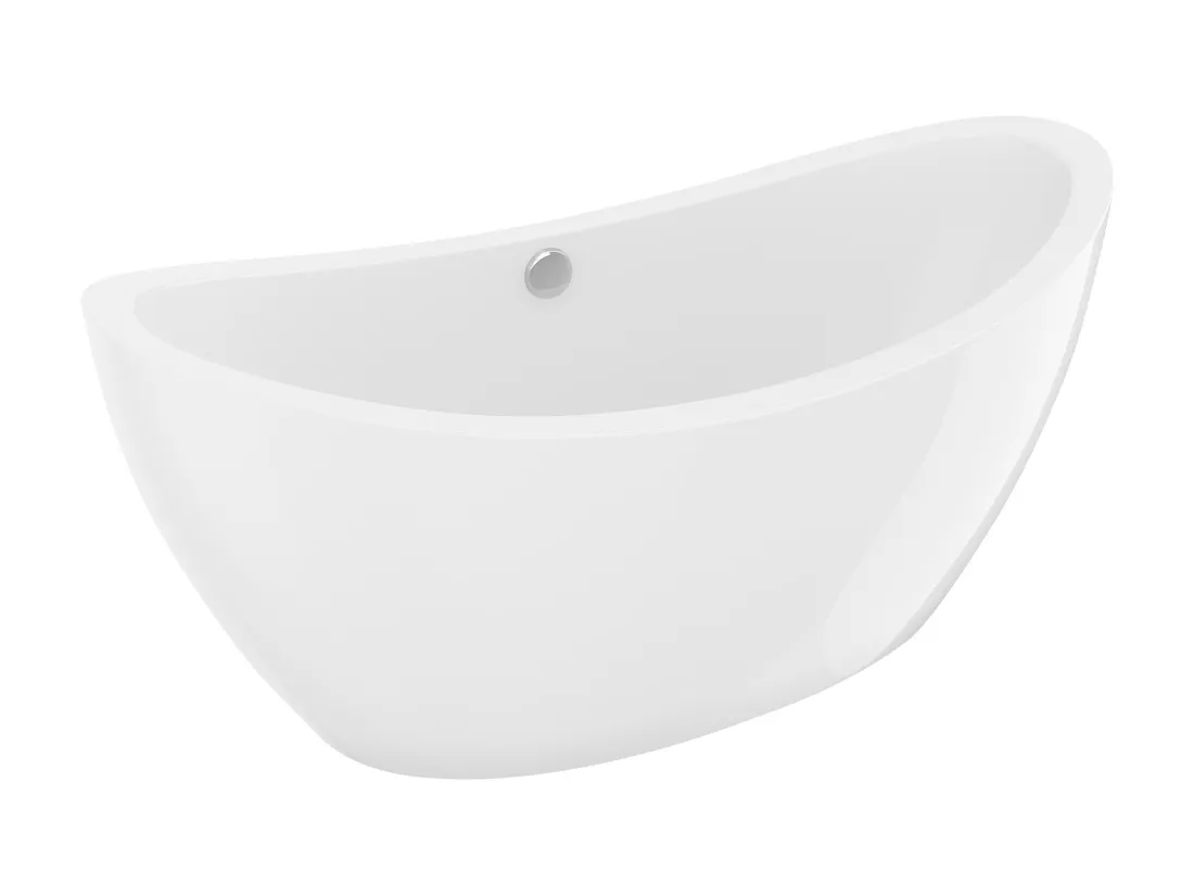 Baignoire îlot design blanche - 225L - 170 x 83 x 77cm - ALDA