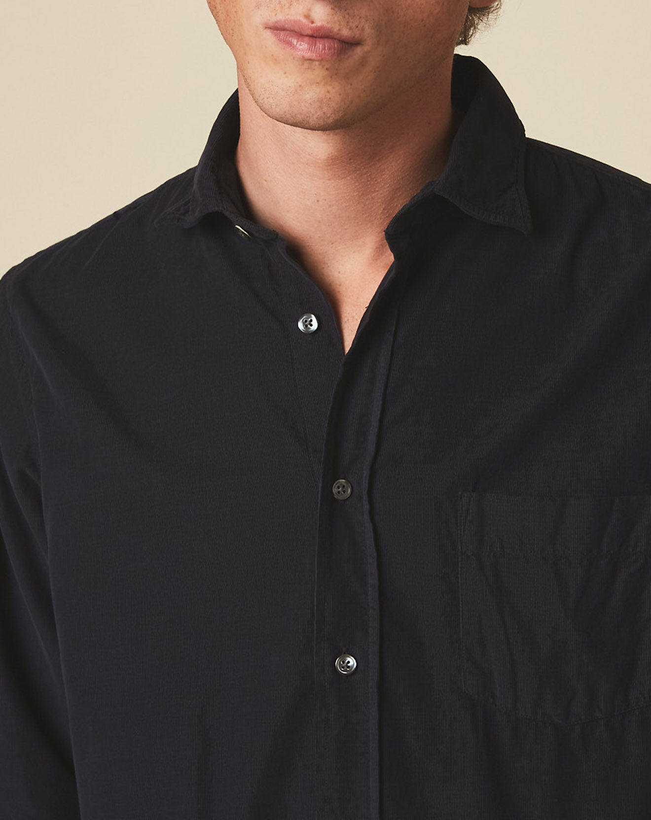 Hartford Chemise regular Paul Pat navy
