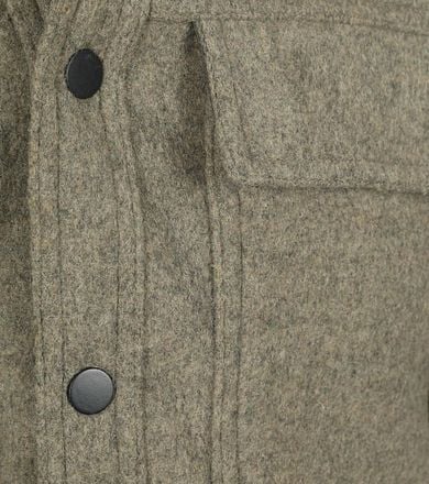 Suitable Overshirt Wool Blend Olijfgroen OVSH-WM-STBL-24W02 kopen