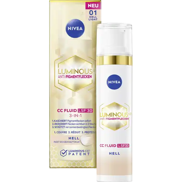 CC Fluid Luminous630° Anti-Pigmentflecken LSF 30 hell