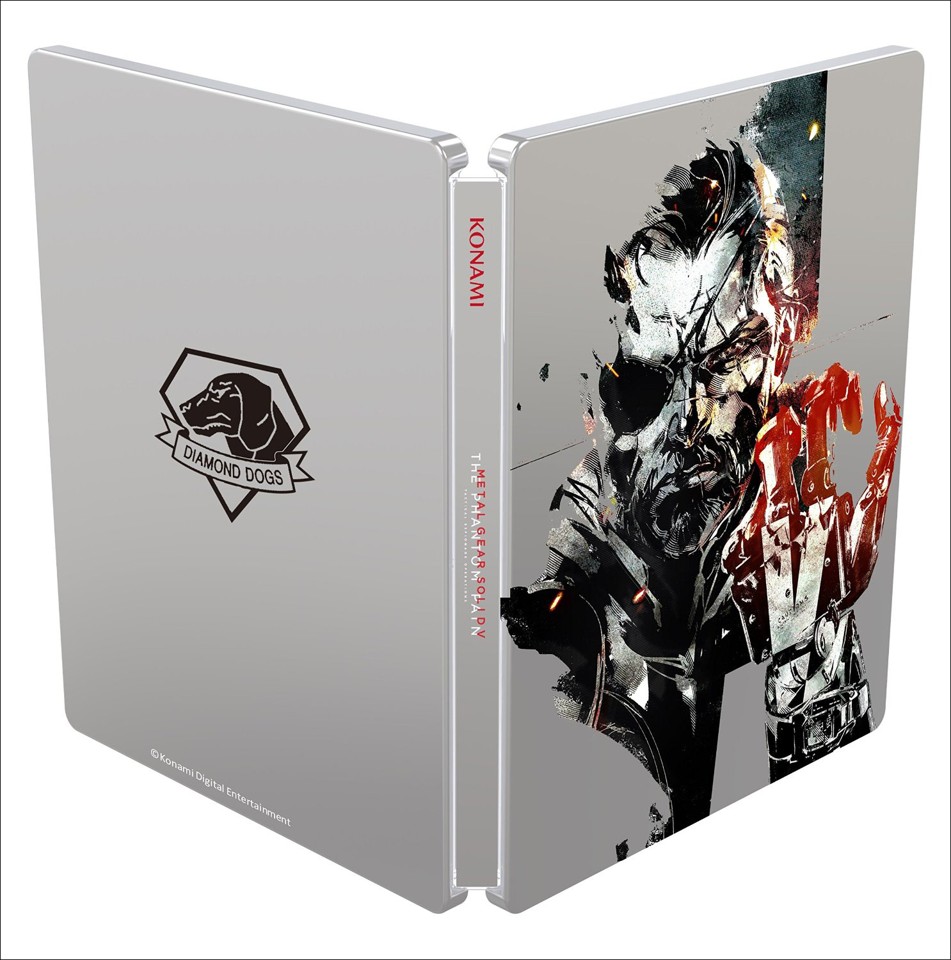Metal Gear Solid V (5): The Phantom Pain - Day One Edition with Steel Case- Xbox One