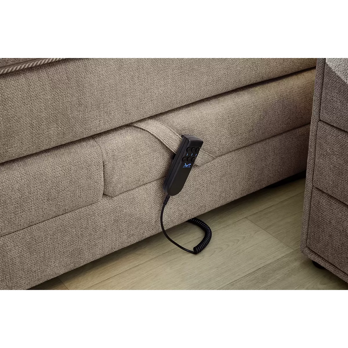 Boxspringbett Paulo 180x200 Hellbraun
