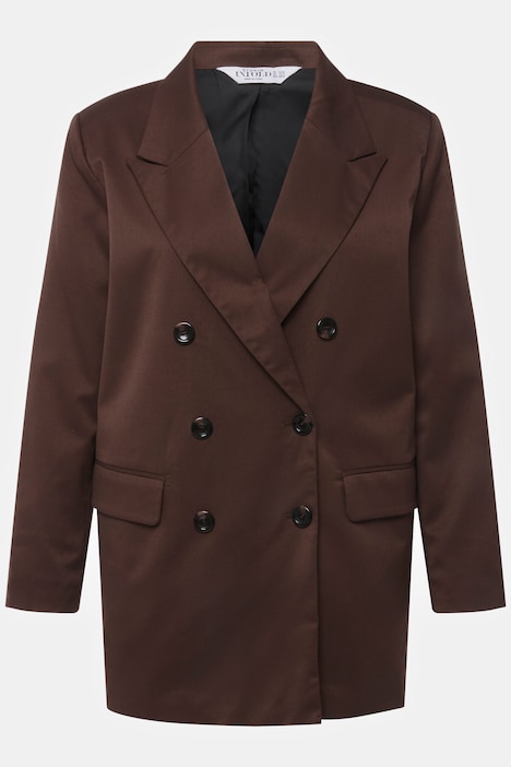 Blazer, Straight Fit, doppelreihig, Revers, Langarm