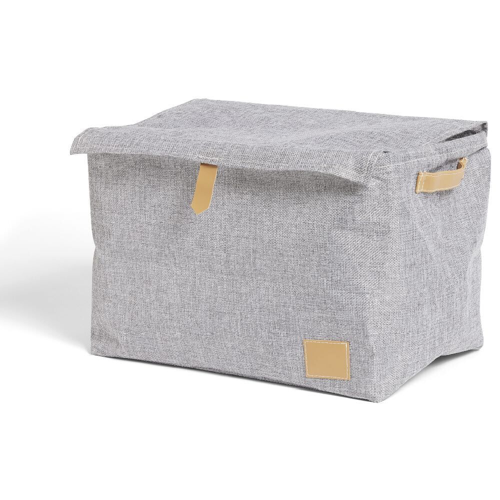 Housse de rangement 38xH27x28cm lin gris
