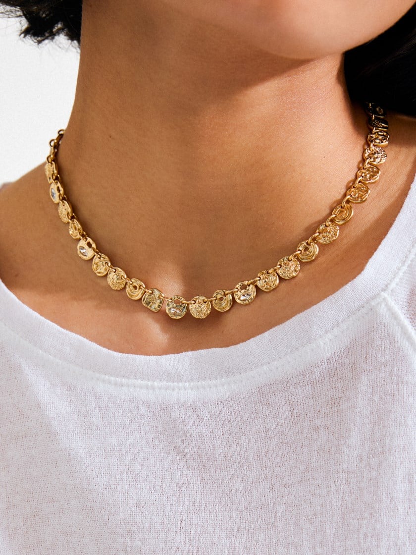 Fire Necklace Old Gold