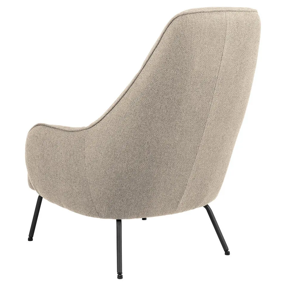 Fauteuil Beige - Zithoogte 40cm - 73x92x98cm - Bertus