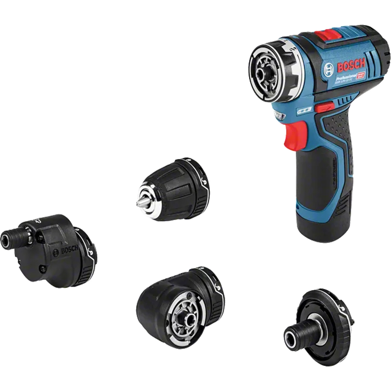 Bosch GSR 12V-15 FC 12V Li-Ion accu boor-/schroefmachine set (2x 2.0Ah accu) in L-Boxx incl. 4 opzetstukken