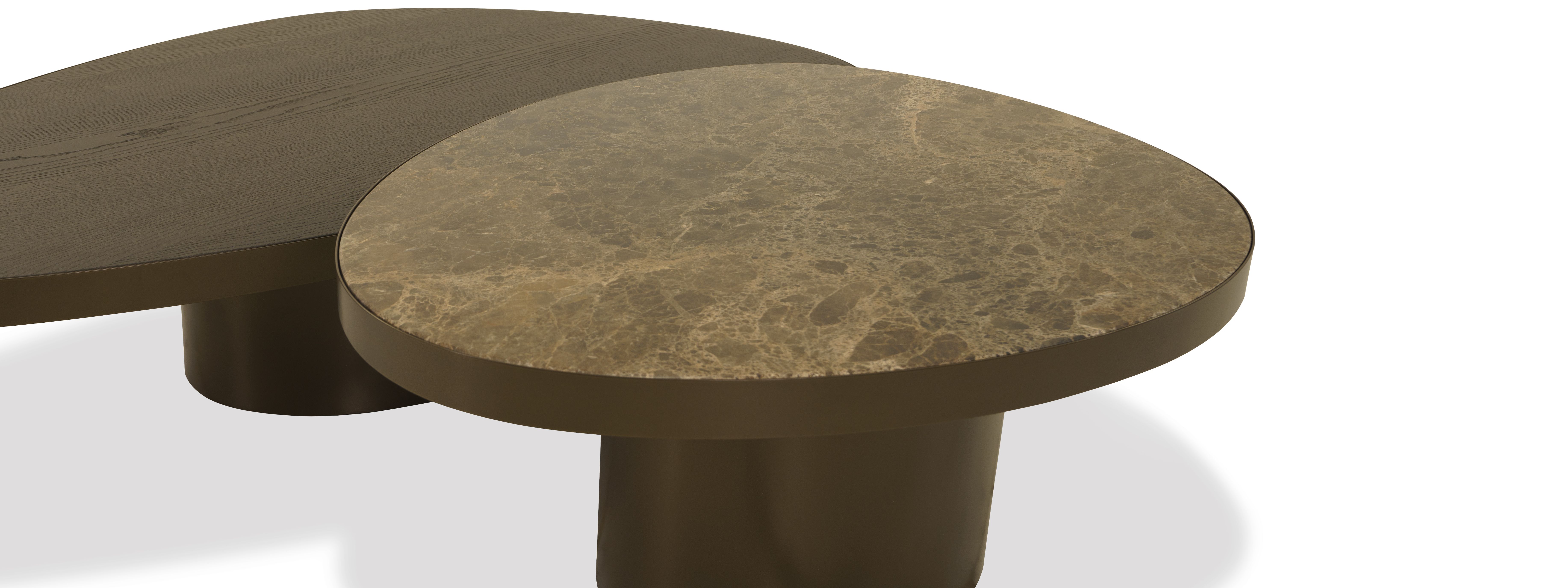 Salontafelset Foggia B130.5 x D80.5 x H36 cm