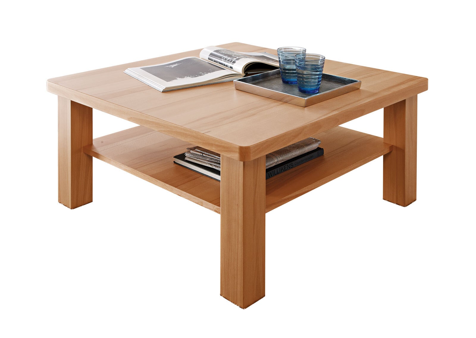 Couchtisch Andorra Asteiche furniert ca. 80 x 43 x 80 cm