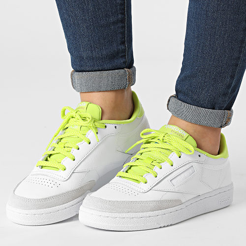 Baskets Femme Club C 85 GW5439 Cloud White Acid Yellow