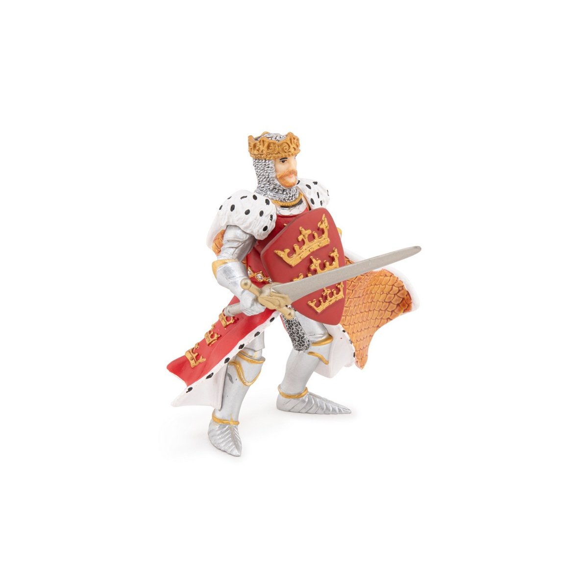 Figurine Roi Arthur rouge