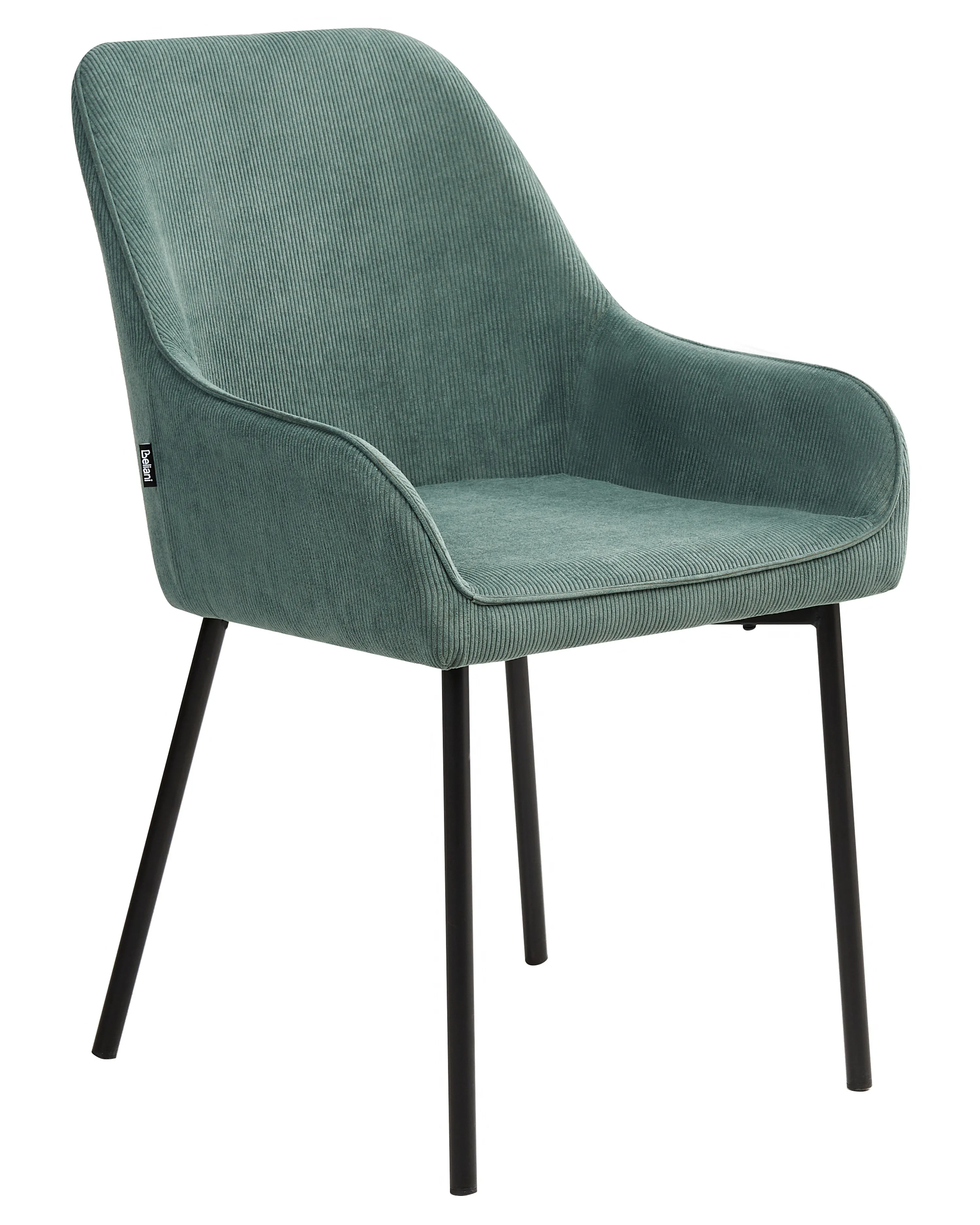 Set van 2 eetkamerstoelen LOVERNA Corduroy Groen
