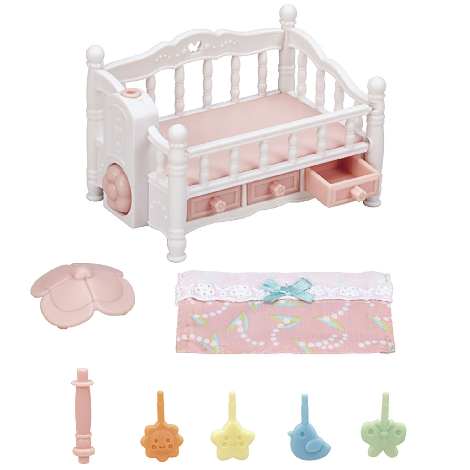 Sylvanian Families 5534 Bed voor Drieling met Mobiel