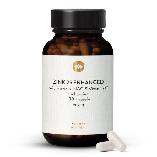 Sunday Natural Products  Zink Enhanced Histidin, NAC + C