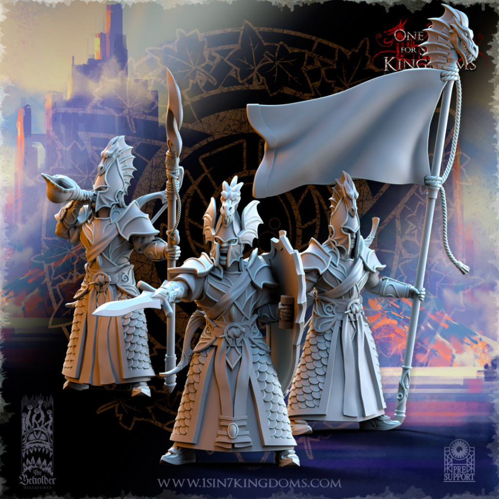 The Beholder Miniatures - Elfes - 8 Gardes Côtes