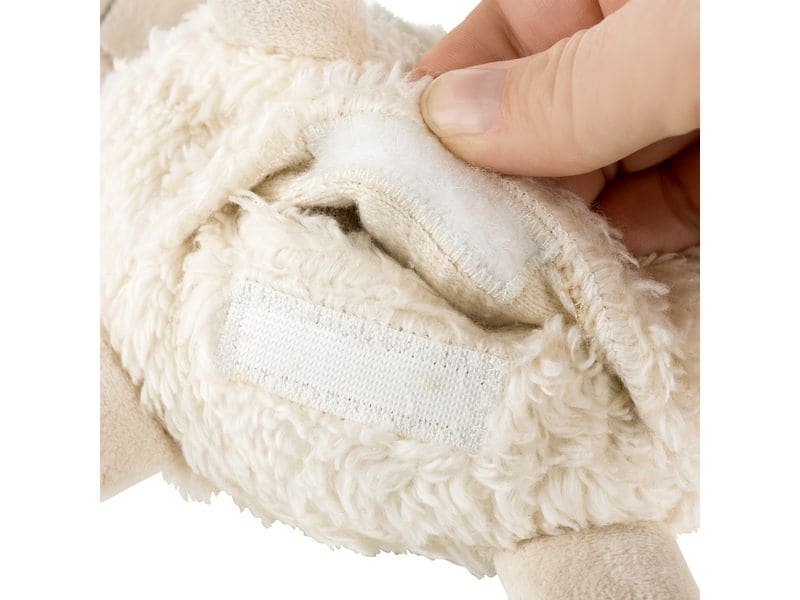 fehn Wärme-Stofftier Schaf Kuscheltier mit entnehmbarem Wärmesäckchen im Schaf Design