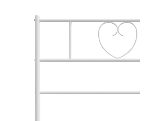 VIDAXL - Tête de lit métal blanc 200 cm