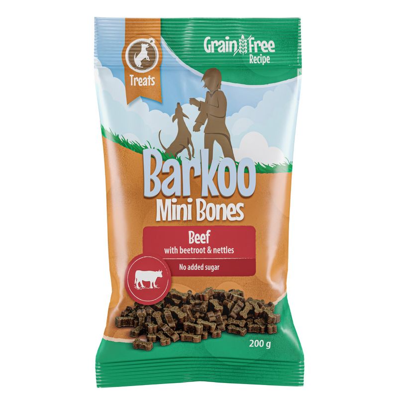 Barkoo Mini Bones (semi-humide) 200 g - SANS CÉRÉALES