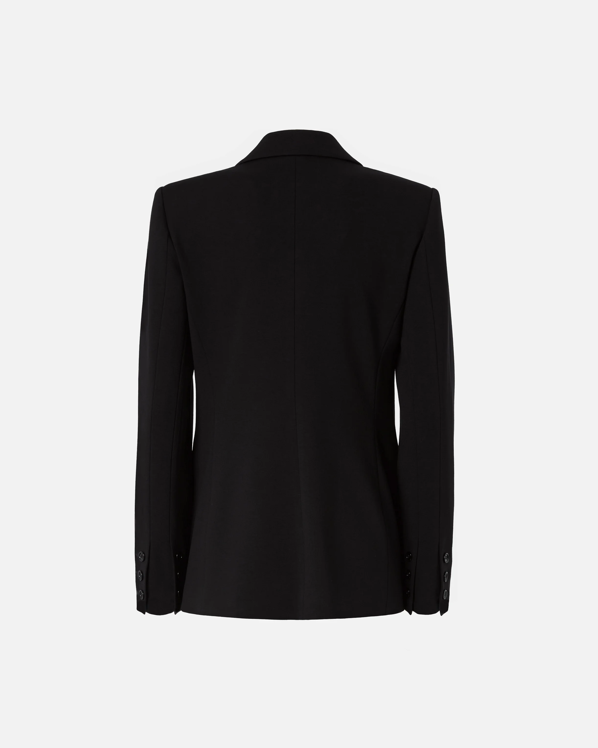 Blazer droit à épaulettes | Noir