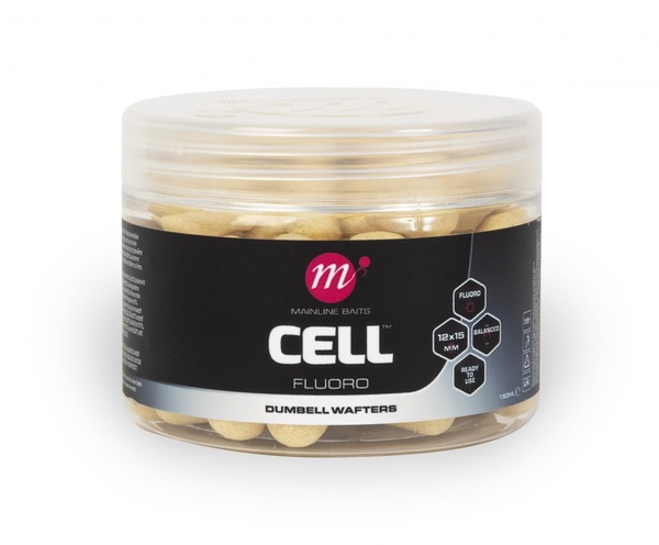Mainline Cell Fluoro Dumbell Wafters (12x15mm)