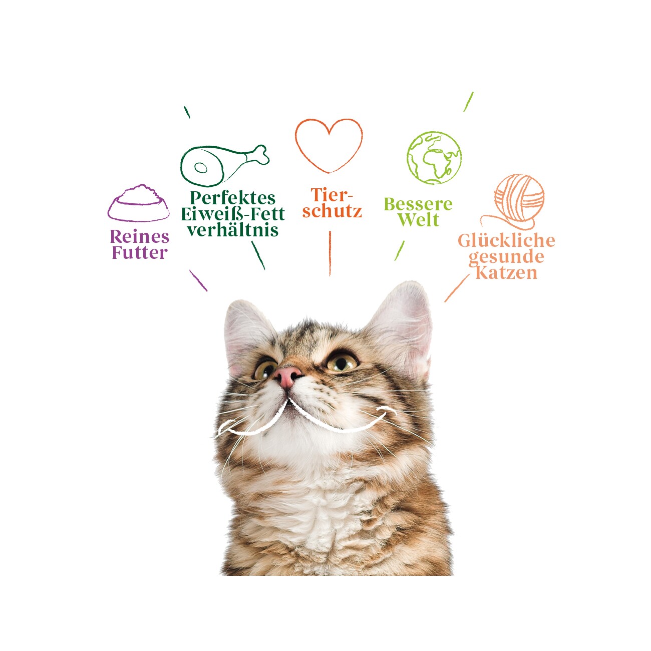 Yarrah Bio Trockenfutter für Katzen Adult/Kätzchen Huhn & Fisch (MSC) 2,4 kg