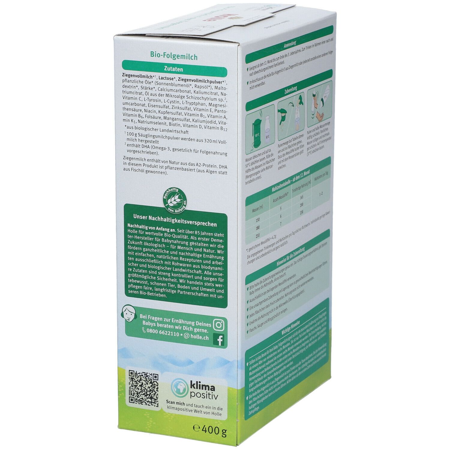 Holle Bio-Folgemilch 4 auf Ziegenmilchbasis ab dem 12. Monat