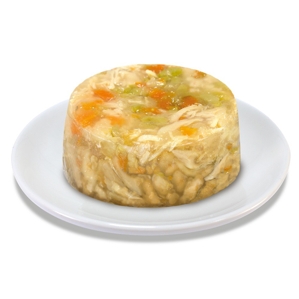 Ração úmida Arquivet para gatos, sabor peito de frango e arroz com vegetais.