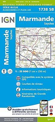 IGN - 1738 SB MARMANDE SEYCHES 1 25 000