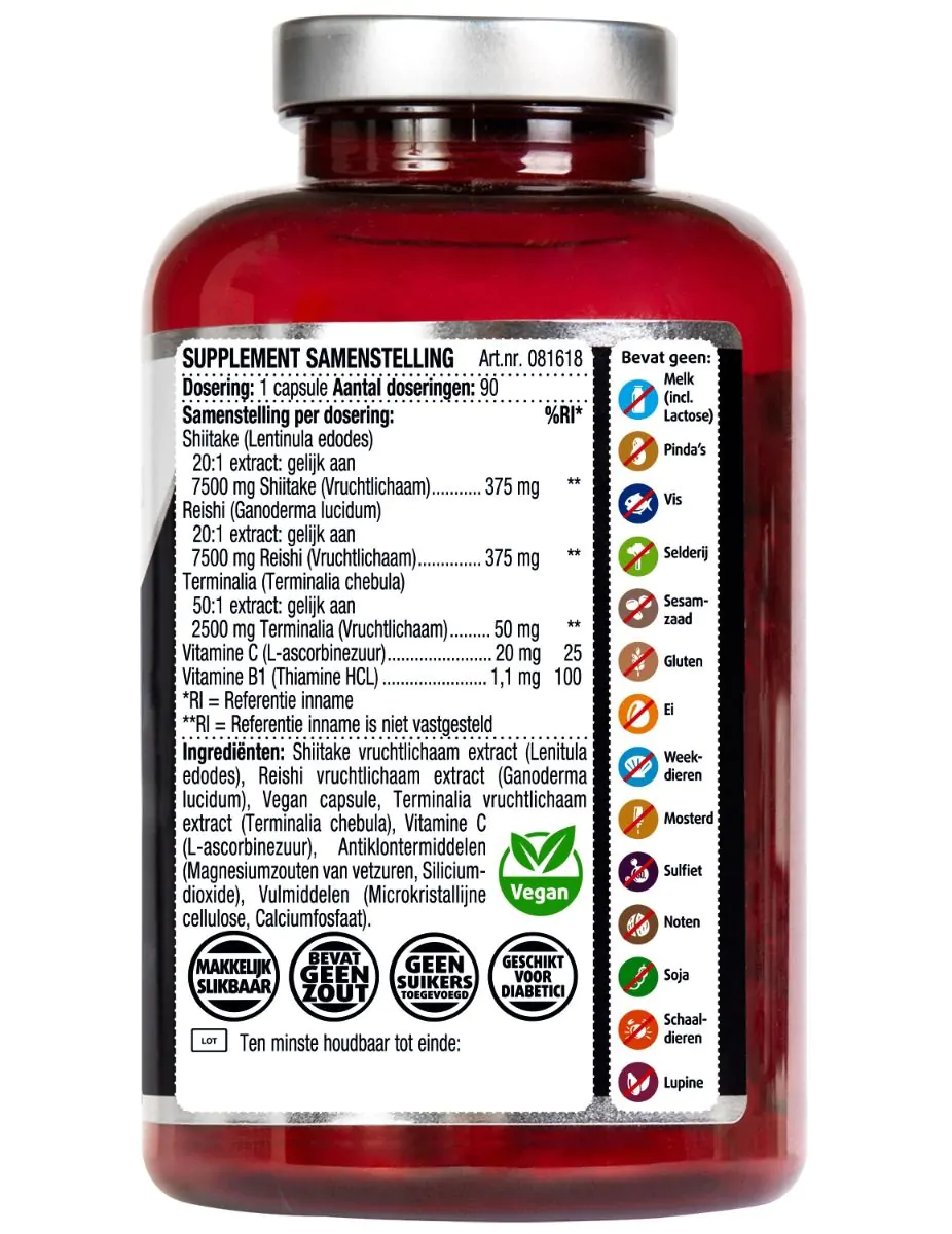 Shiitake & Reishi 90 capsules