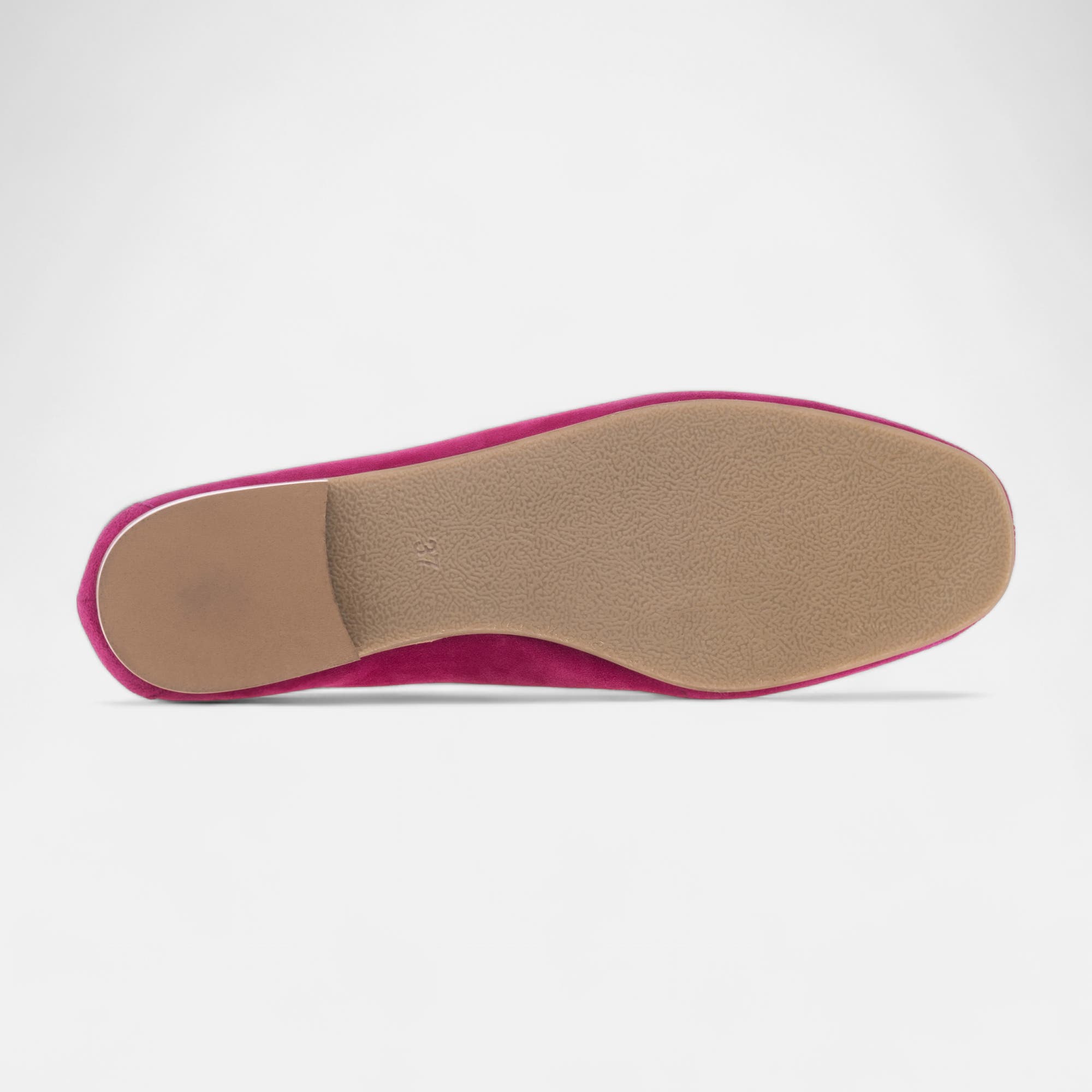 Mocassins Femme en cuir fuchsia